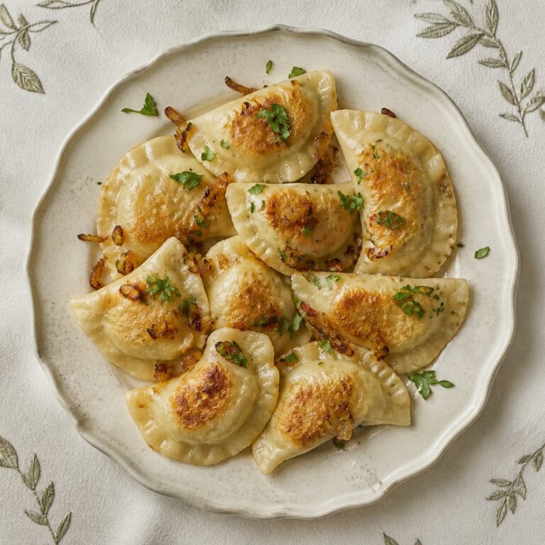 Pierogi z grzybami i kapustą